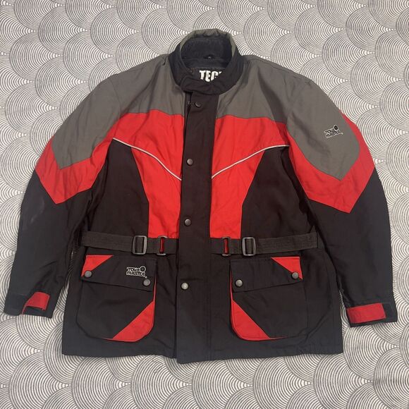 Tour Master Tech Jacket Armored Motorcycle Jacket Zip-Out Insulated Liner Men XL